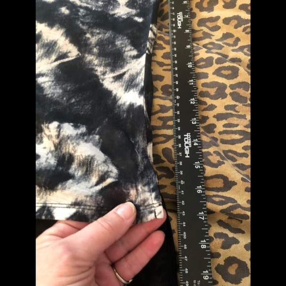 Express size large gray & black high low tank with sheer longer back - Picture 7 of 13